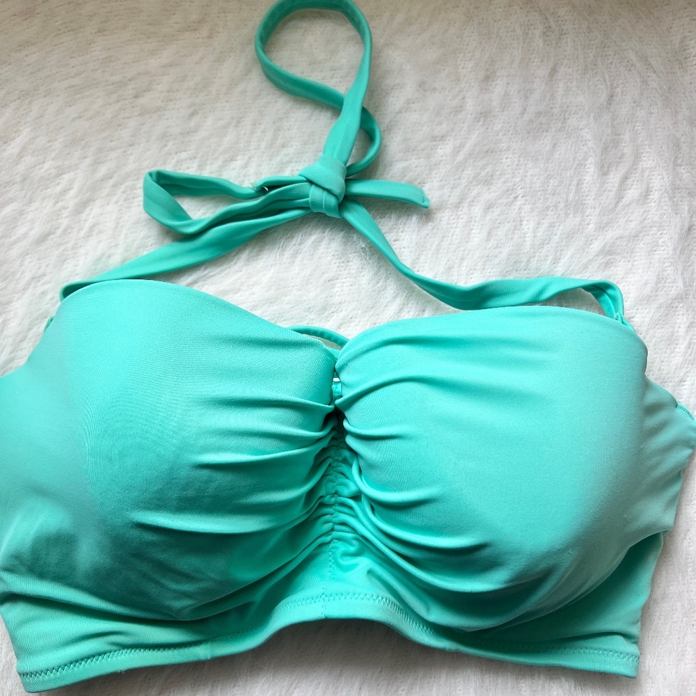 Victoria's Secret Aqua Bikini Top - Size 36DD